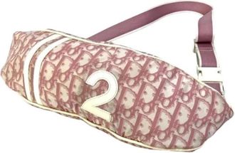 Dior Pre-owned Fabric Belt Bag - Dames - Vintage Heuptassen - Roze - ONE Size - Vintage