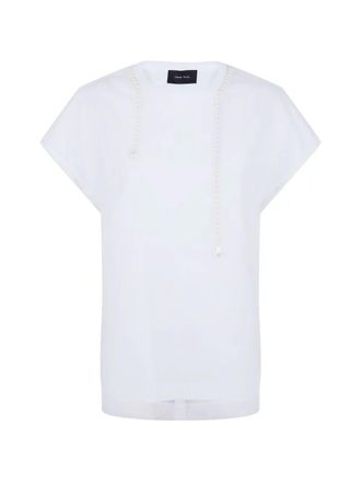 Simone Rocha Layered Liquid Smock T-Shirt With Embroidered