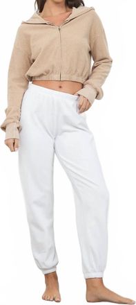 La Made Classic Sweat Pant In White