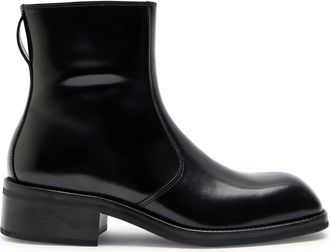 Christophe Lemaire Patent Leather Chelsea Boots - Black - 38 (IT38 / UK5)
