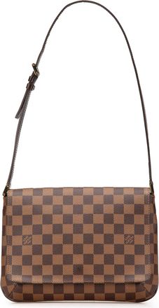 Louis Vuitton Pre-owned Womens Damier Check Shoulder Bag - Tan Textile - One Size