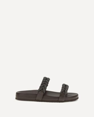 Brunello Cucinelli Sandali in pelle con Precious Braided Straps Woman 38