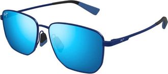 Maui Jim Lamalama Blue Square Mens Sunglasses MJ0652SA 003 61