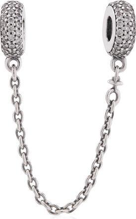 Pandora Silver Safety Chain With Clear Cubic Zirconia