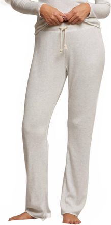 perfectwhitetee Leann Sweater Rib Straight Leg Pant In Ash