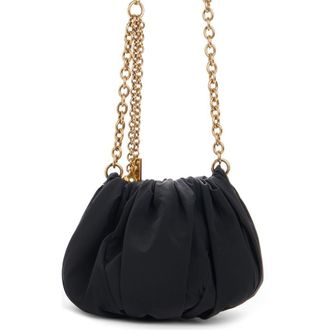 Chlo&eacute; Pleated Drawstring Crossbody Bag in Black at Nordstrom