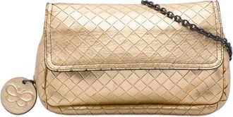 Bottega Veneta Pre-owned Bottega Veneta Nappa Intrecciomirage Chain Flap Crossbody Ladies 7U0CUKW5ECOIXVJ1