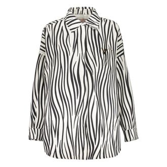 Valentino Garavani Dames, Blouses & Shirts, Zwart, Maat: XS Katoen