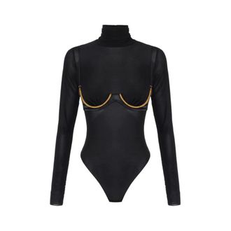 Elisabetta Franchi Mujer, Camisetas, Negro, Talla: L