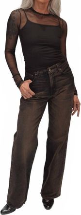 Haikure Korea Jean In Brown Black