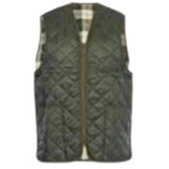 Barbour Gewatteerde Zip-In Voering - Heren - Bodywarmers - Groen - 4XS - Katoen - Jassen