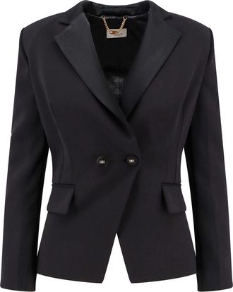 Elisabetta Franchi Double-breasted Blazer With Covered Buttons