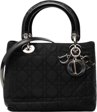 Dior Pre-owned Lady Dior - Dames - Vintage Handtas - Zwart - ONE Size - Leer - Vintage