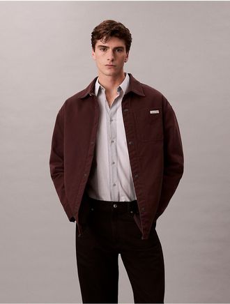 Calvin Klein Jeans Calvin Klein Mens 90s Denim Relaxed Shirt Jacket - Brown - 2XL