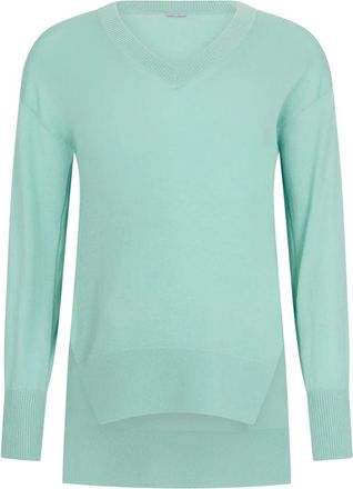 Malo V-neck Trui - Dames - V-hals truien - Blauw - L - Kasjmier - Truien & Vesten