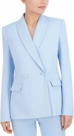 Bcbgmaxazria Womens Shawl Collar Blazer In Powder Blue