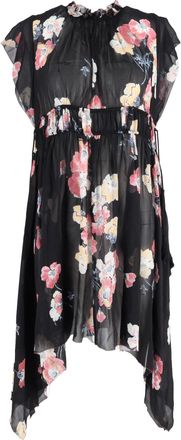 Ulla Johnson Luisa Floral Print Midi Asymmetrical Dress in Multicolor Silk