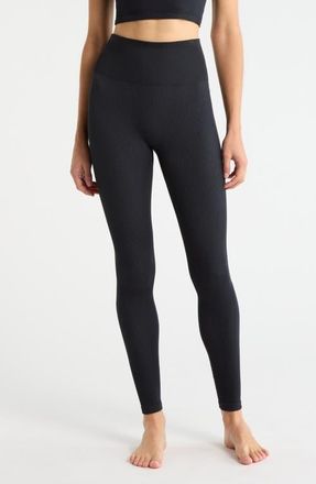 Lunya Seamless Flow Leggings in Immersed Black at Nordstrom, Size X-Large