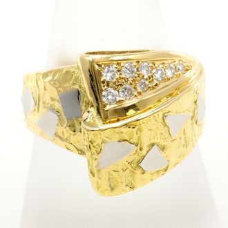 C&A Platinum Yellow Gold Yellow Gold (18K) Platinum 900 Band Ring (Pre-Owned)