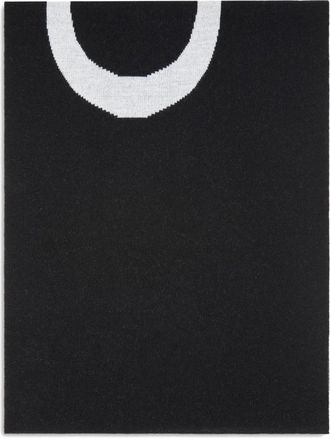 Pinko Zwart Wit Servi&euml; ZZ2 Stijl - Dames - Sjaals - Zwart - ONE Size - Accessoires