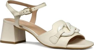 Geox 55 mm New Eraklia pumps met blokhak en ketting - Beige