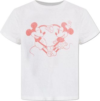 Re/Done T-Shirts, female, White, S, Printed T-Shirt