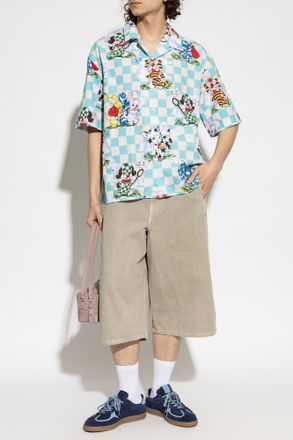 Kenzo Shirt With Print, Mens, Light Blue