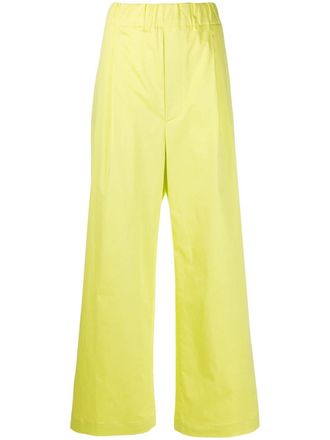 JEJIA elasticated wide-leg trousers - Yellow