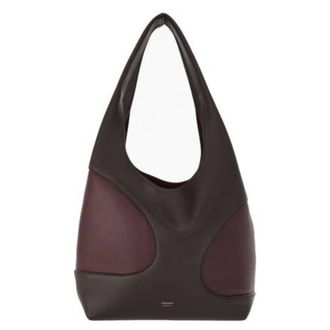 Ferragamo Cut-Out Detailing Hobo Bag in Testa Di Moro