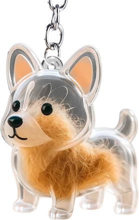 Generic Cute Key Chain - Funny Keychain Pet Hair Storage Bottle - Storage Container Pet Memorial Keepsake Ornament Bag Charm for Phone Purse Backpack Rearview