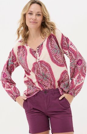 Fat Face FatFace Ishana Purple Detail Paisley Blouse