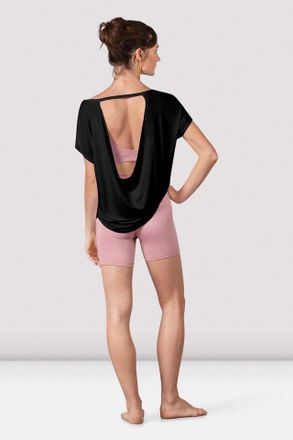 Bloch BLOCH Ladies Carmen Open Back Top, Black