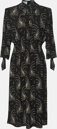 Prada Printed ruched shirt dress