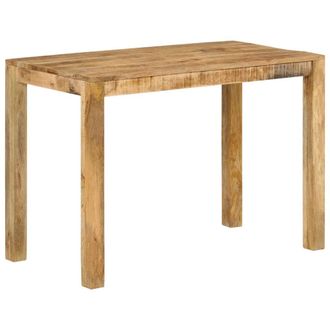 Berkfield Home Dining Table 110x55x76 cm Solid Wood Mango in Brown | Size: 110 x 55 x 76 cm