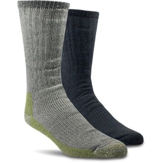 Woolrich Ultimate Wool Socks - 2 Pairs Multi-Colored L