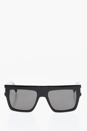 Saint Laurent Solid Color Lenses with Squared Sunglasses size Unica