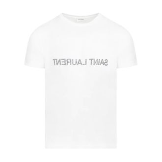 Saint Laurent Hombre, Camisetas, Blanco, Talla: L