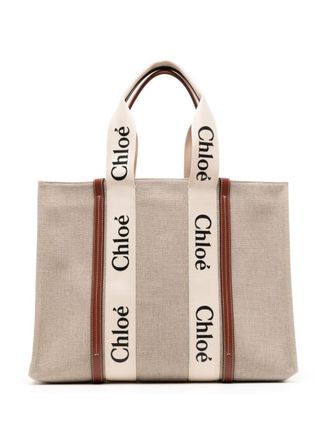 Chloé Woody Large Canvas Tote