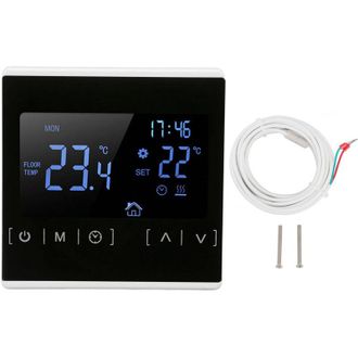 OEM Termostato Inteligente, Controlador De Temperatura De Doble Control Para Calefacci&oacute;n Por Suelo Radiante De Alta Potencia, 85v-240v, Blanco - Crezuo