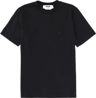Msgm Monogram Logo T-Shirt-Donna