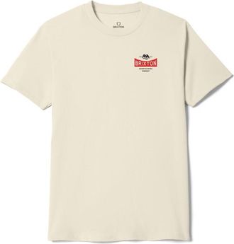 Brixton Pinnacle S/S Standard T-Shirt f&uuml;r Herren | beige
