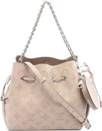 Louis Vuitton 2021-2025 Monogram Mahina Bella bucket bag - Marrone