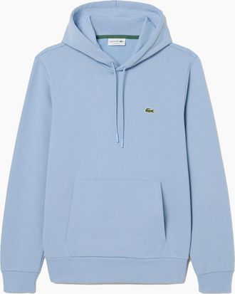 Lacoste Mens Lacoste Fleece Hoodie Light Blue - Size: 40