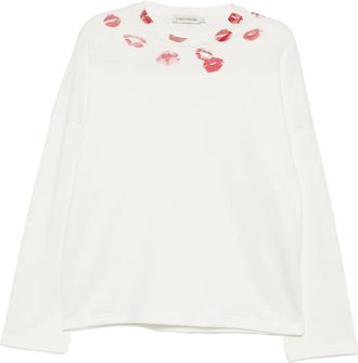 Joshua Sanders Katoenen T-shirt met grafische print - Beige