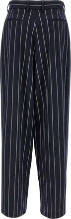 Giuseppe Di Morabito Pinstriped Viscose Blend Trousers - Navy