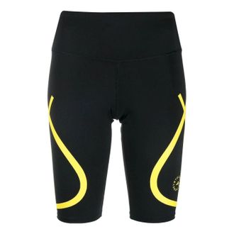 adidas (WMNS) adidas by Stella McCartney TruePace Cycling Shorts Asia Sizing Black Yellow HI6058