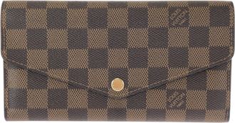 Louis Vuitton Brown Pvc Long Wallet (Bi-Fold) (Pre-Owned)