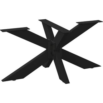 vidaXL Pata Para Mesa De Centro Con Forma De Ara&ntilde;a, Color Negro, 98 X 58 X (42-43) Cm, Acero Vidaxl