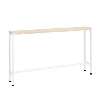 SoBuy Mesa estrecho de entrada madera blanco h65