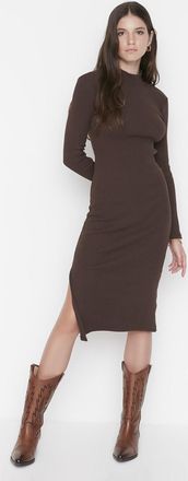 Trendyol Vrouw/Meisje Staande kraag Bodycon Midi Jurk
